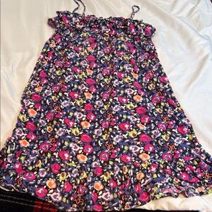 Aerie Kids Floral Dress - Pink and Blue